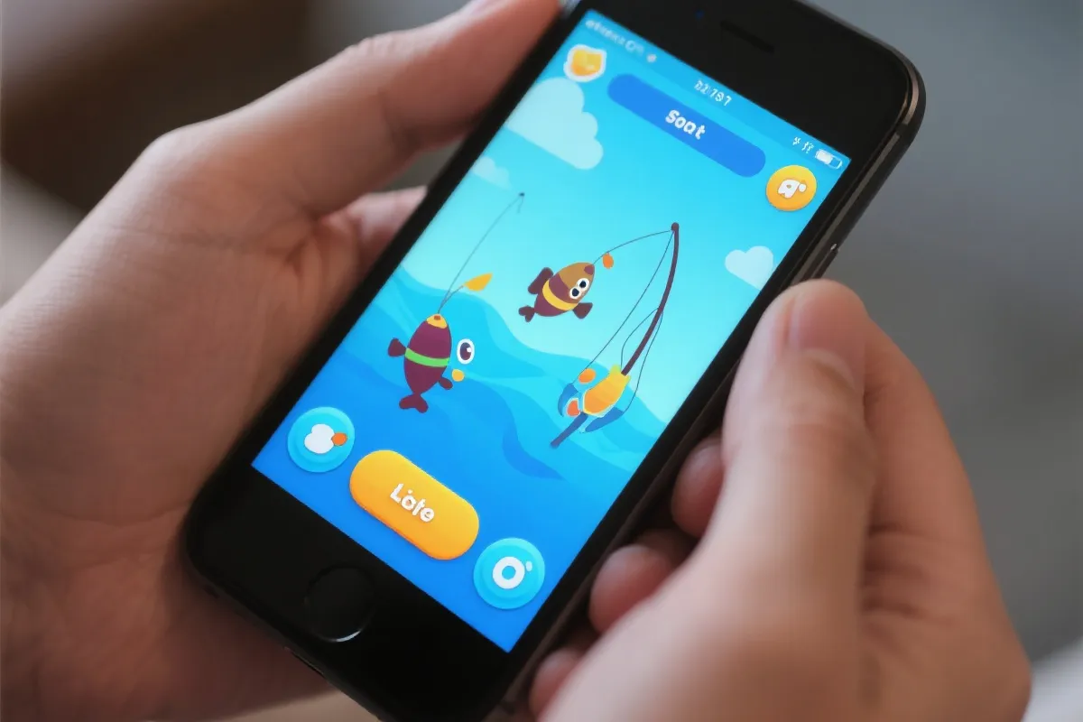 移动端捕鱼游戏示意